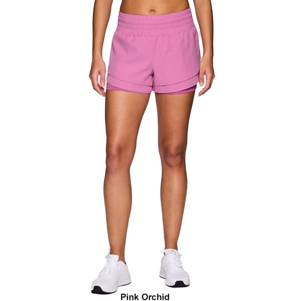 Womens RBX Stretch Woven Flutter Running Shorts