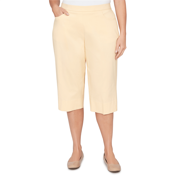 Plus Size Alfred Dunner Classics Pastel Millennium Allure Capris - image 