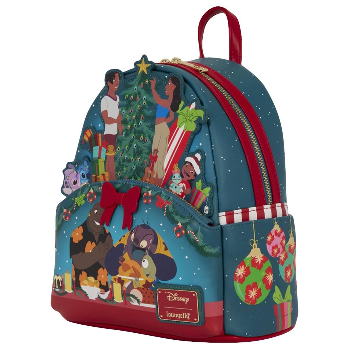 Womens Loungefly Lilo & Stitch Holiday Backpack