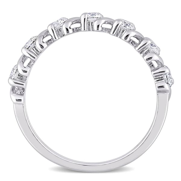 Gemstone Classics™ 3/4kt. Dew Moissanite Wave Eternity Band