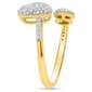 Diamond Classics™ 1/2ctw. White Diamond Twin Heart Ring - image 2