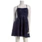 Juniors Emerald Sundae Eyelash Cross Back Skater Dress - image 1