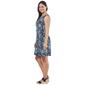 Womens Connected Apparel Sleeveless Floral Pocket A-Line Dress - image 4