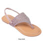 Womens Fifth & Luxe Shimmer Cut-Out Thong Sandals - image 4