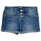 Girls &#40;7-12&#41; Blue Spice Roll Cuff Triple Button Shorts w/ Slit - image 1