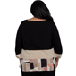Plus Size Alfred Dunner Travel Advisory Spliced Patchwork Blouse - image 2