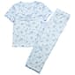 Womens Emily & Jane Lettuce Edge Floral  V-Neck Capri Pajama Set - image 1