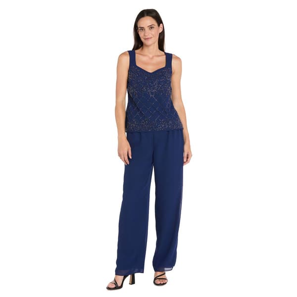 Womens R&M Richards 3pc. Beaded Trim Pants Set