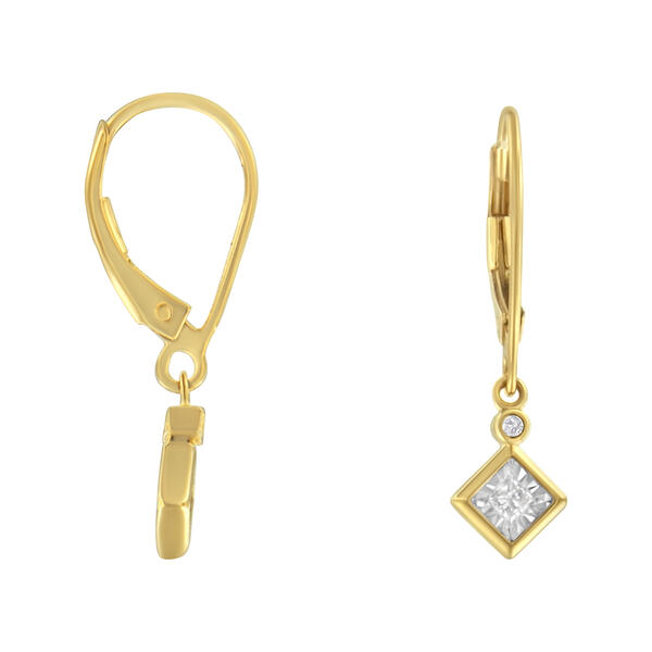 Diamond Classics&#8482; Yellow Gold 1/3ctw. Dangle Earrings