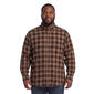 Mens Big & Tall Mountain Ridge Flannel Shirt - Black/Brown/Sand - image 1