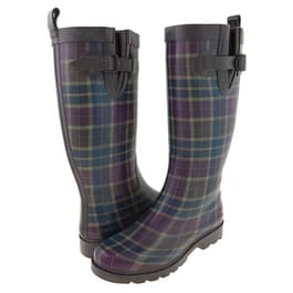 Womens Capelli New York Blanket Plaid Rain Boots