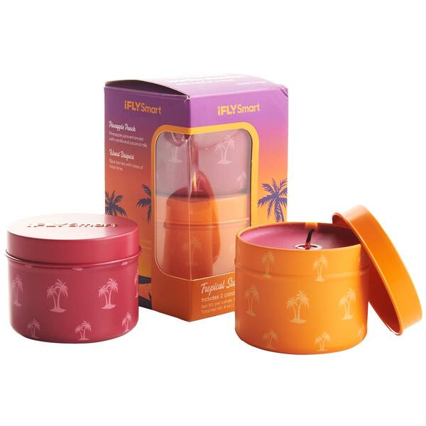 iFLY Set of 2 Tropical Sunset 3oz. Candles - image 