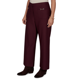 Plus Size Ruby Rd. English Countryside Solid Pique Knit Pants