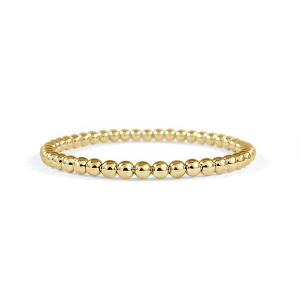 Gold Classics&#40;tm&#41; 18kt. Gold Beaded Stretch Bracelet - image 