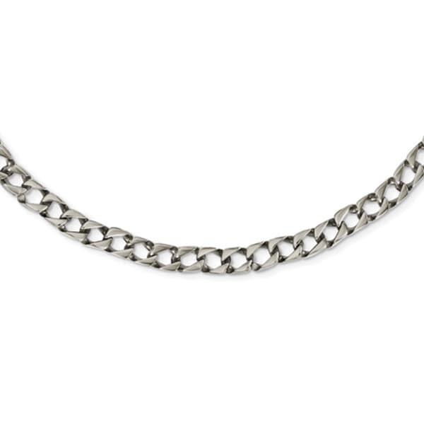 Mens Gentlemen's Classics(tm) Polished Square Link Necklace - image 