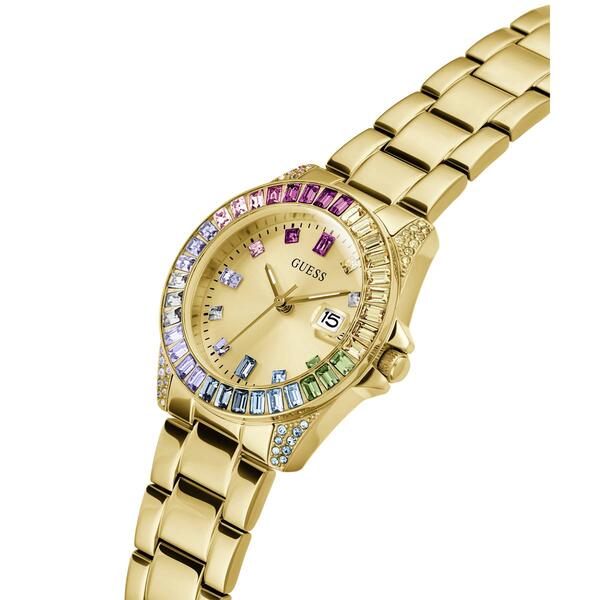 Womens Guess Watches&#174; Gold Tone Analog Watch-GW0475L3