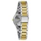 Womens Caravelle Two-Tone Diamond Dial Watch - 45P108 - image 3