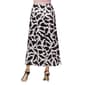 Womens 24/7 Comfort Apparel Black & White A Line Maxi Skirt - image 3