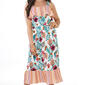 Womens Absolutely Famous Floral Ruffle Tier Midi Dress - image 3