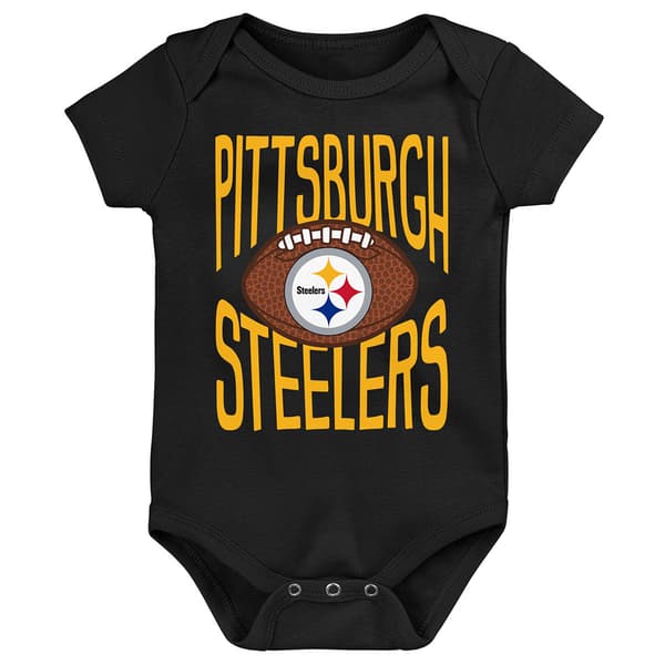 Baby (0-18M) NFL Pittsburgh Steelers For the Ball Onesie - image 