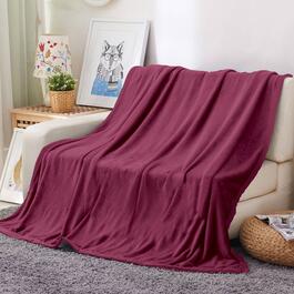 Spirit Linen Home&#40;tm&#41; Solid Velvet Plush Throw Blanket