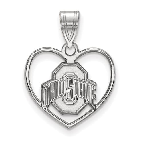 Ohio State Heart Pendant - image 
