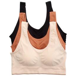 Plus Size Kathy Ireland 3pk. Seamless Bralettes 3PKBRA1215