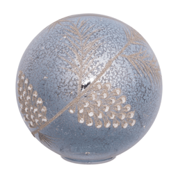 Melrose LED Blue Pinecone Globe - Set of 2