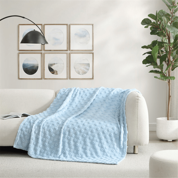 Swift Home Pom Pom Textured Soft Plush Cozy Throw Blanket - image 