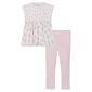 Girls &#40;4-6x&#41; Calvin Klein 2pc. Floral Peplum Top & Leggings Set - image 1