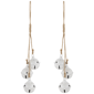 Northlight 2pk. White Cascading Christmas Jingle Bell Ornaments - image 2