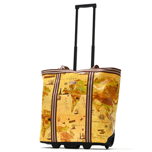 Olympia USA Cosmopolitan Rolling Shopper Tote-Map - image 