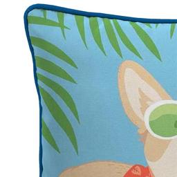 Jordan Manufacturing Vacation Dog Outdoor Throw Pillow