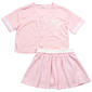 Girls (7-16) No Comment Short Sleeve NY Baseball Jersey w/ Skort - image 2