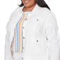 Plus Size Alfred Dunner Out Of The Blue Button Front Denim Jacket - image 5