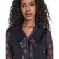 Womens Tommy Hilfiger Long Sleeve Stars Tie Neck Blouse - image 5