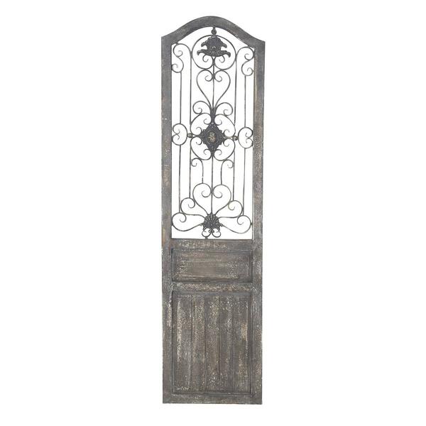 9th & Pike&#40;R&#41; Brown Rustic Distressed Arbor Gate Wall Decor - image 