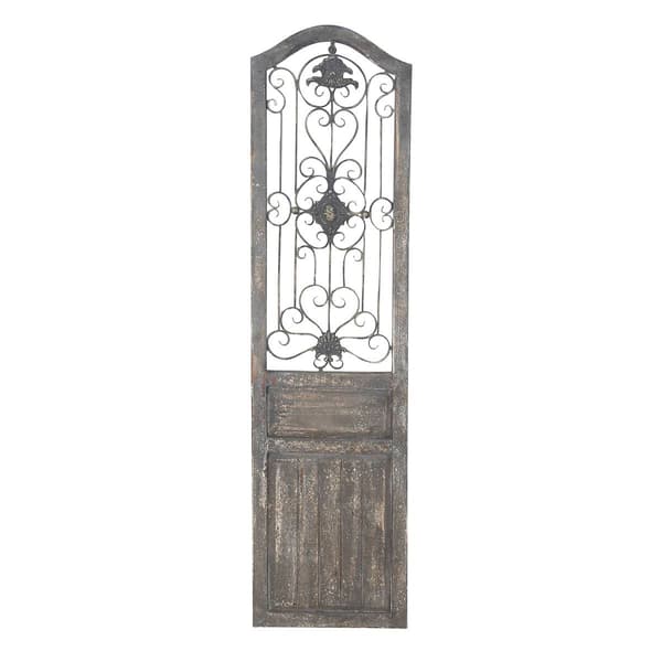 9th & Pike(R) Brown Rustic Distressed Arbor Gate Wall Decor - image 