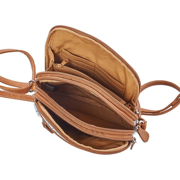 MultiSac North South Zip Around Geometric Crossbody