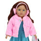 Sophia&#39;s® Fur Coat and Earmuff Headband Set - image 2