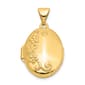Gold Classics&#40;tm&#41; 14kt. Gold Floral Locket - image 1
