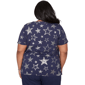 Plus Size Alfred Dunner Lady Liberty Short Sleeve Stars Blouse - image 2