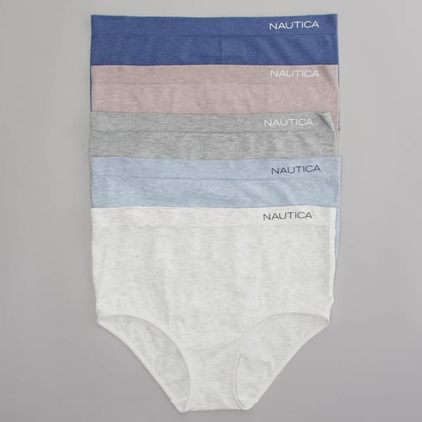 Plus Size  Nautica 5pk. Seamless Brief Panties NT6547-5PKA