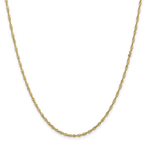 Gold Classics™ 10kt. Gold 7in. Singapore Chain Bracelet