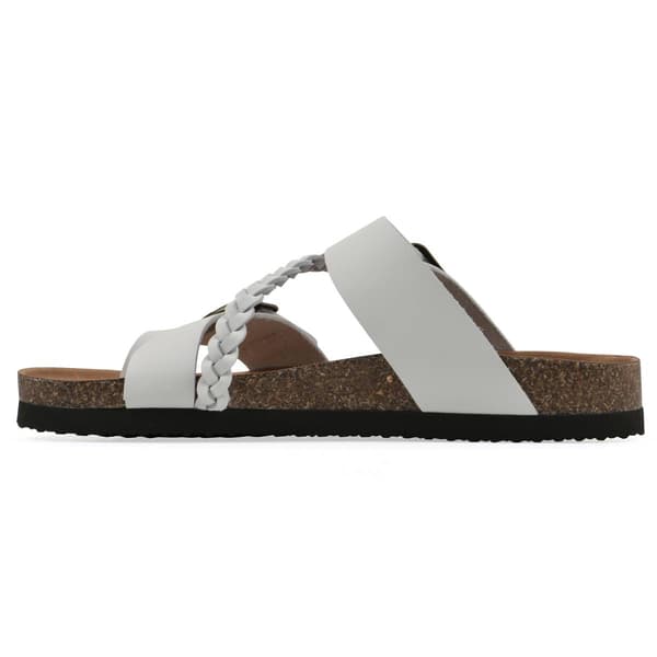 Womens White Mountain Hammy Footbed Sandals