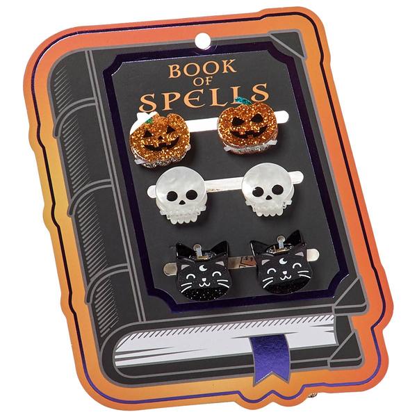 Happy Halloween 6pk Asst Halloween Claw Clips - image 