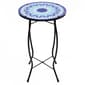 Northlight Seasonal 19in. Blue Sun Mosaic Patio Side Table - image 1