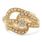 Haus of Brilliance 14kt. Gold Plated 1/3ctw. Diamond Bridal Set - image 2