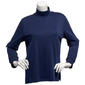 Womens Hasting &amp; Smith Long Sleeve Solid Mock Neck Tee - image 2
