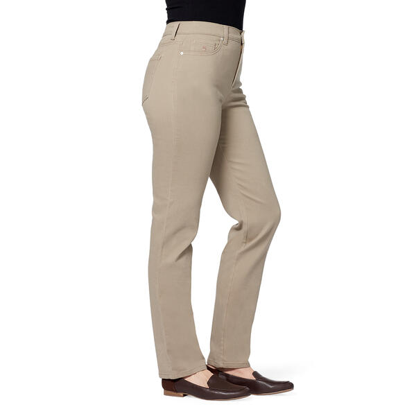 Womens Gloria Vanderbilt Amanda Color Pants - Short